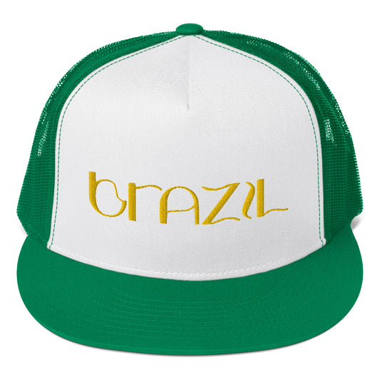 Brazil Embroidered Trucker Cap