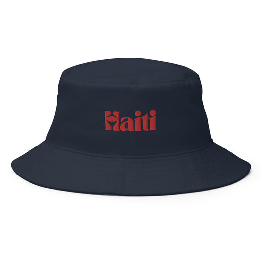 Haiti Embroidered Bucket Hat