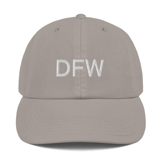 DWF Dallas Fort Worth Embroidered Champion Dad Cap