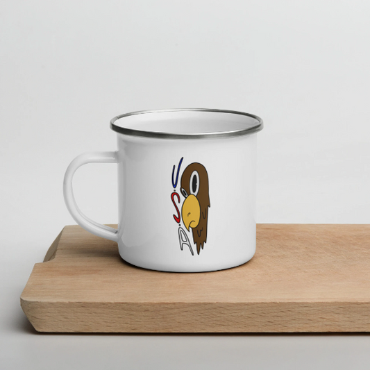 USA Bald Eagle Enamel Mug