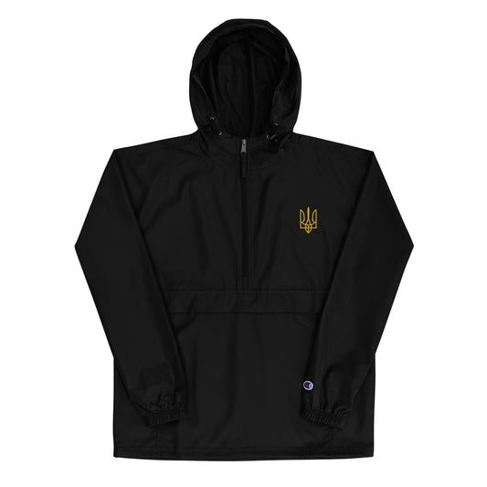 Ukraine Tryzub Embroidered Champion Packable Jacket