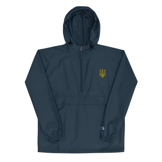 Ukraine Tryzub Embroidered Champion Packable Jacket