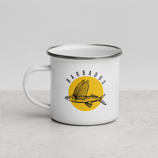 Barbados Flying Fish Enamel Mug