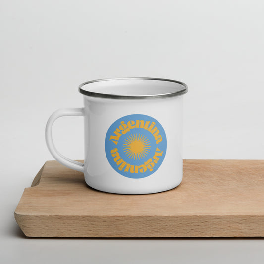 Argentina Sun Enamel Mug