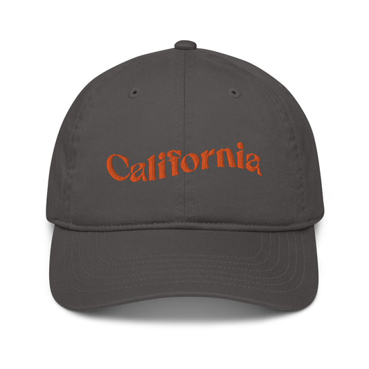 California Embroidered Organic Dad Hat