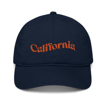 California Embroidered Organic Dad Hat