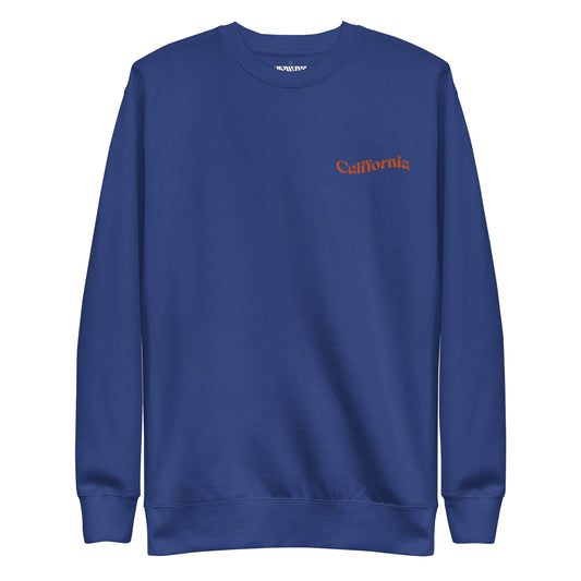 California Embroidered Fleece Crew