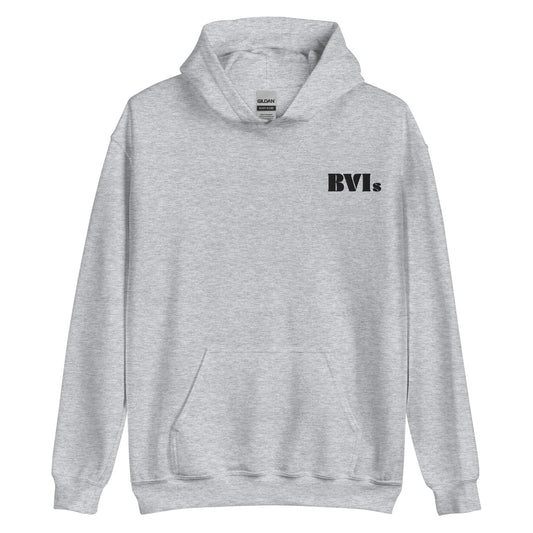BVIs Embroidered and Print Unisex Hoodie