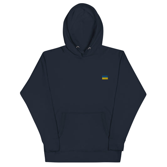 Ukraine Flag Embroidered Unisex Hoodie