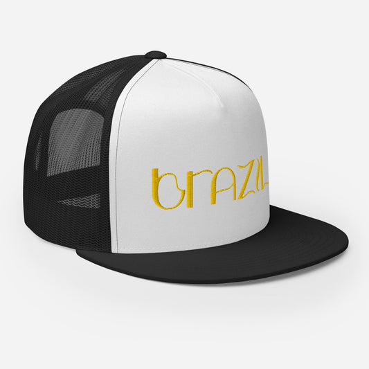 Brazil Embroidered Trucker Cap