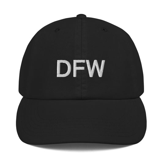 DWF Dallas Fort Worth Embroidered Champion Dad Cap