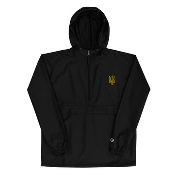 Ukraine Tryzub Embroidered Champion Packable Jacket