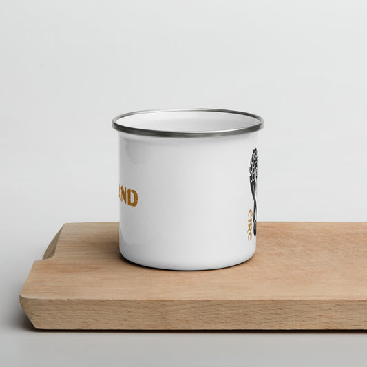 Eire and Celtic Harp Enamel Mug