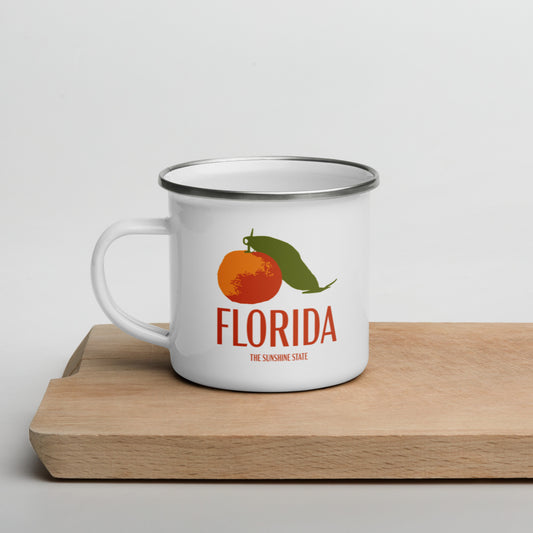 Florida Oranges Enamel Mug, Airways Apparel