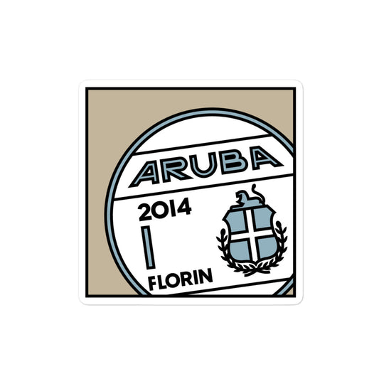 Aruba Florin Sticker