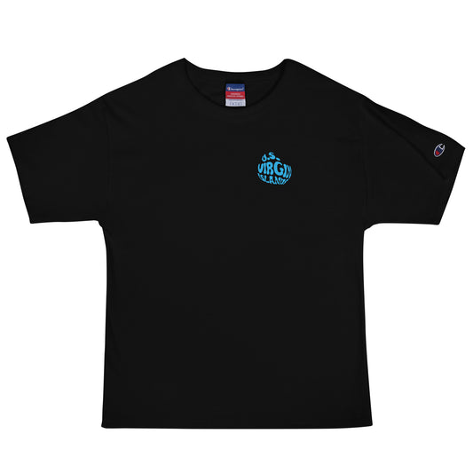 U.S. Virgin Islands Blue Print Champion T-Shirt