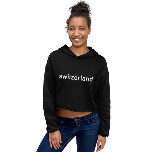 Switzerland Crop Hoodie