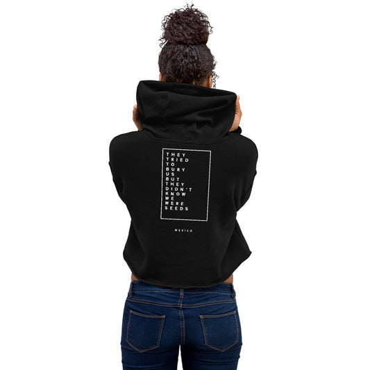 Mexican Proverb Crop Hoodie