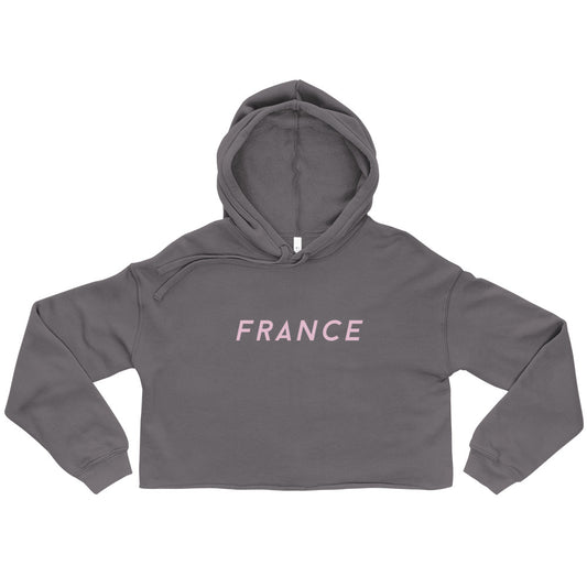 France Crop Hoodie