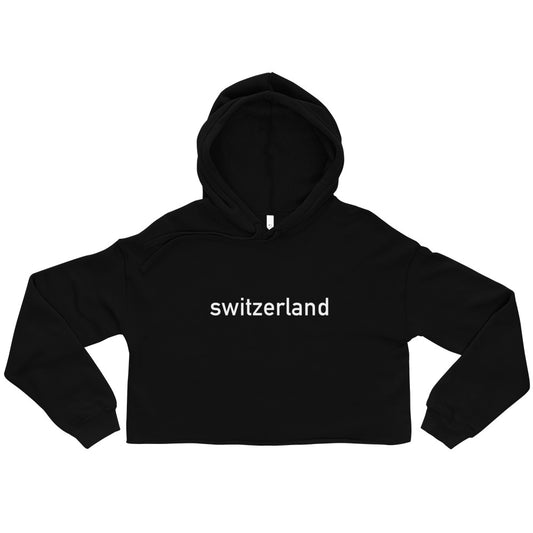 Switzerland Crop Hoodie