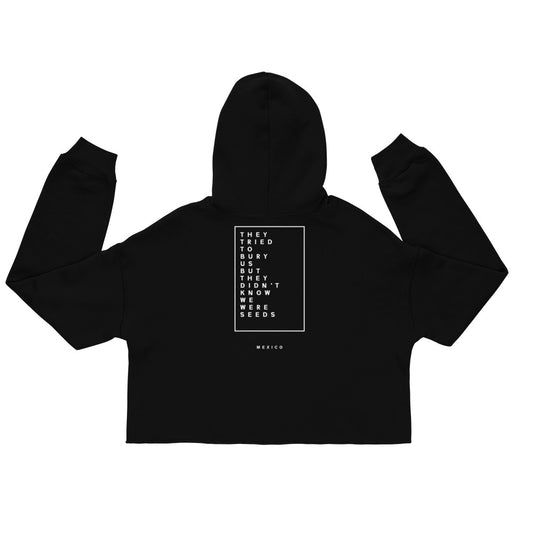 Mexican Proverb Crop Hoodie