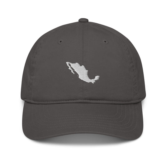 Mexico Map Organic Embroidered Dad Hat