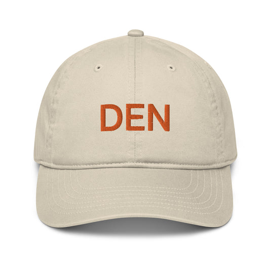 DEN Denver Embroidered Organic Dad Hat