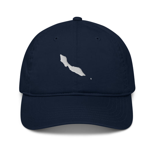 Curaçao Map Organic Embroidered Dad Hat