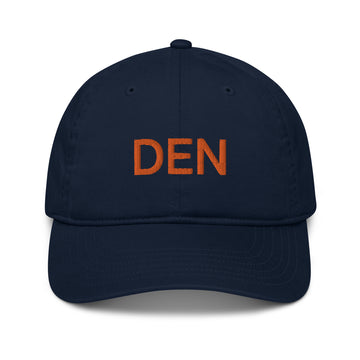 DEN Denver Embroidered Organic Dad Hat