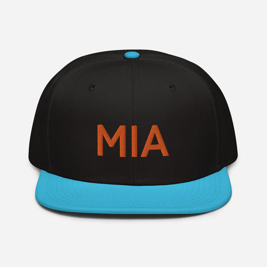 MIA Miami Embroidered Snapback Hat