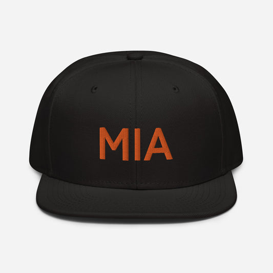 MIA Miami Embroidered Snapback Hat