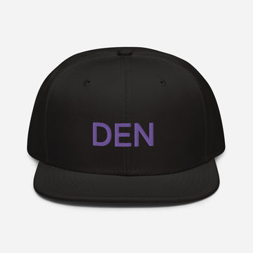 DEN Denver Embroidered Snapback Hat