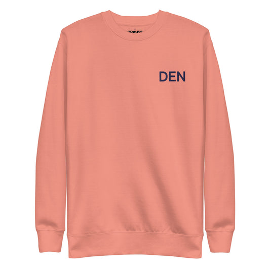 DEN Denver Embroidered Crew Sweatshirt