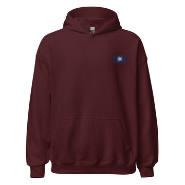 Taiwan Flag Embroidered Unisex Hoodie