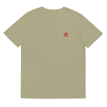 Morocco Star Embroidered Organic Cotton T-Shirt