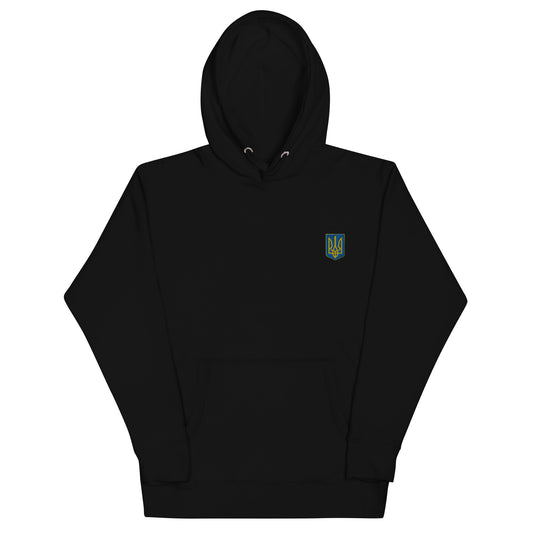 Ukraine Coat of Arms Embroidered Hoodie