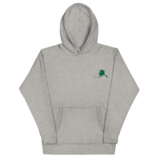 State of Alaska Green Embroidered Unisex Hoodie